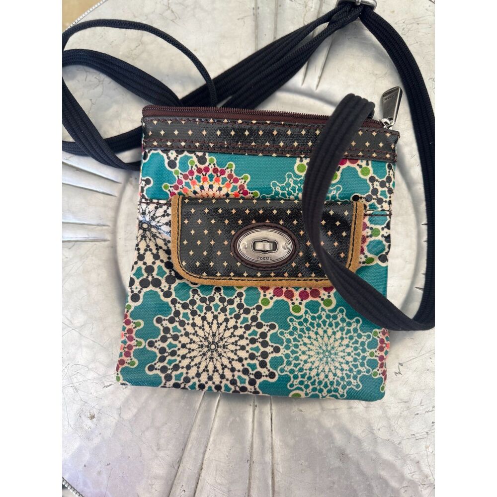 RETIRED Y2K‎ Fossil Key-Per Canvas Crossbody Bag